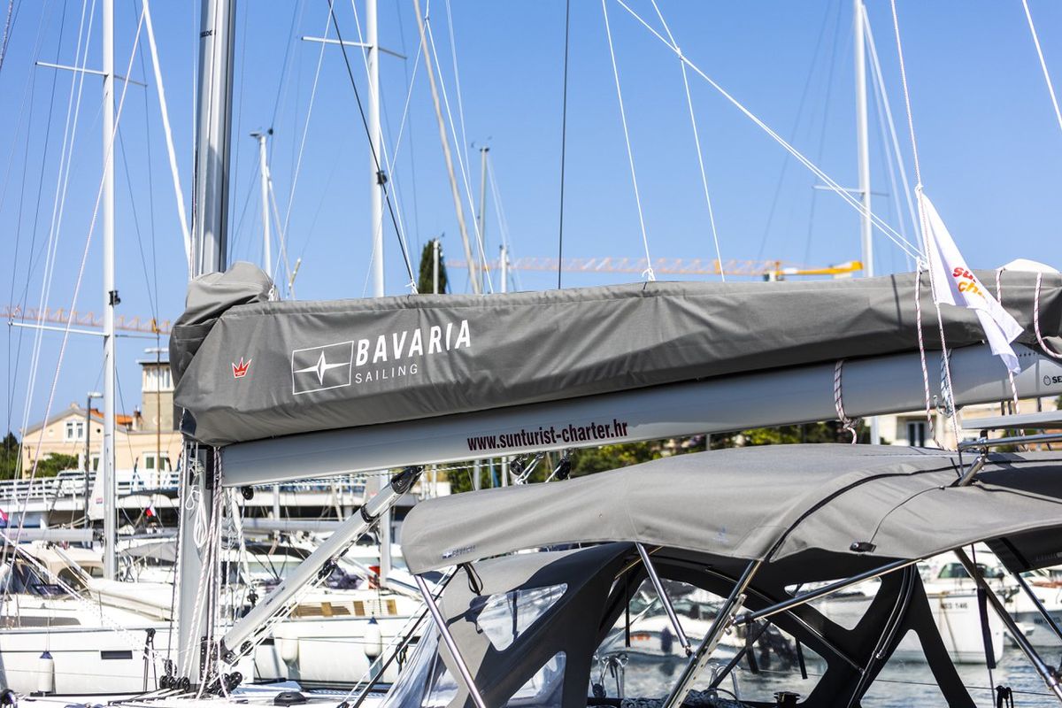Maraschino, a Bavaria C42 sailboat at Zadar, Croatia