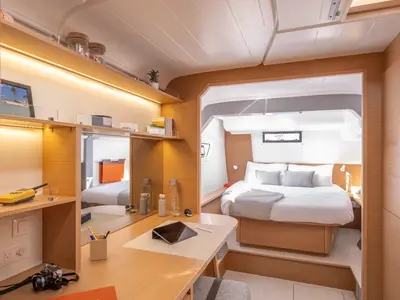 Cabin on Elyvian Dream, a Excess 14 catamaran at Santa Maria di Leuca, Italy