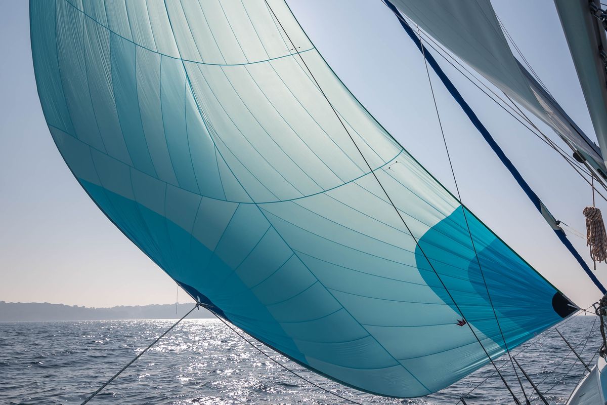 Exterior view of Elba, a Hanse Yachts Hanse 418 sailboat at Općina Medulin, Croatia
