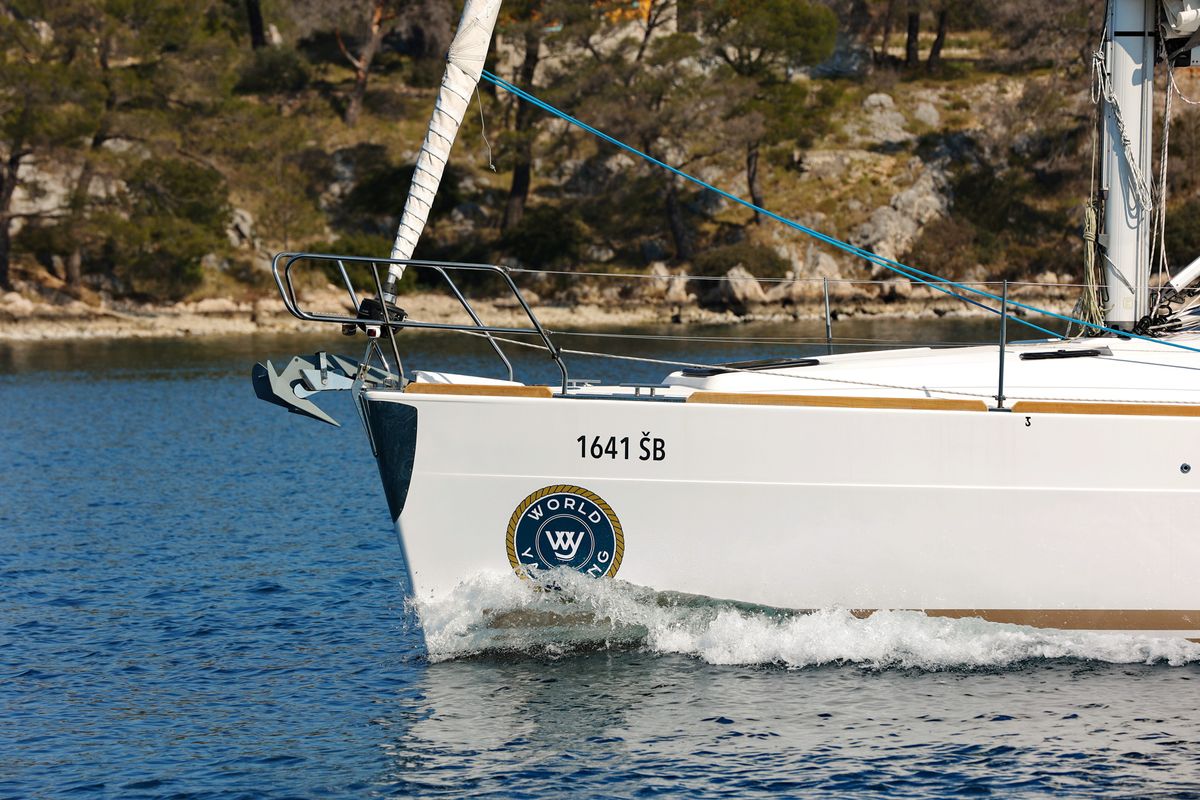 Exterior view of Black Panther, a Elan Impression 40 sailboat at Grad Šibenik, Croatia