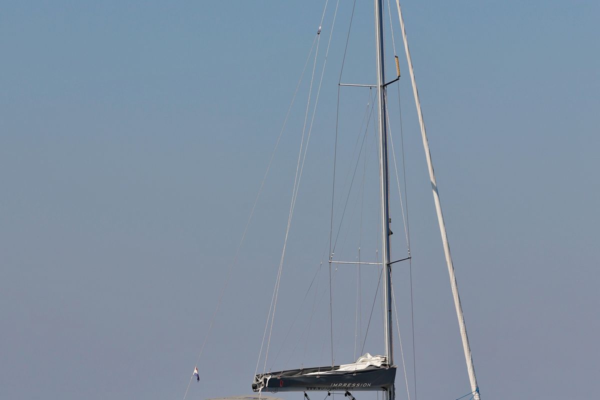 Exterior view of Black Panther, a Elan Impression 40 sailboat at Grad Šibenik, Croatia