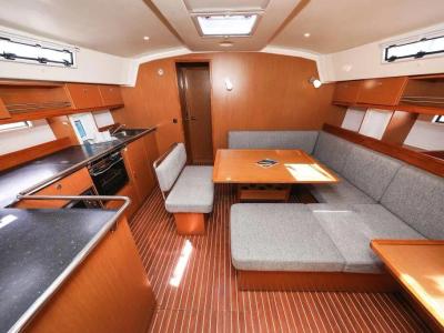 Salon of Star Doris, a Bavaria Cruiser 45 sailboat at Punat, Croatia