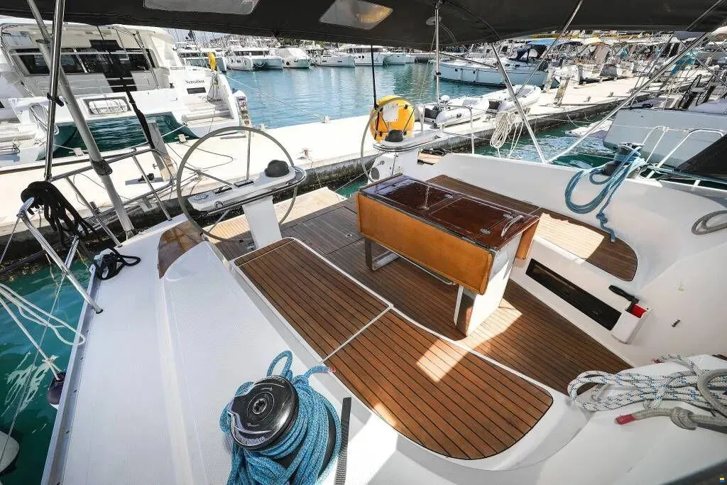 Star Doris , a Bavaria Cruiser 45 sailboat at Punat, Croatia