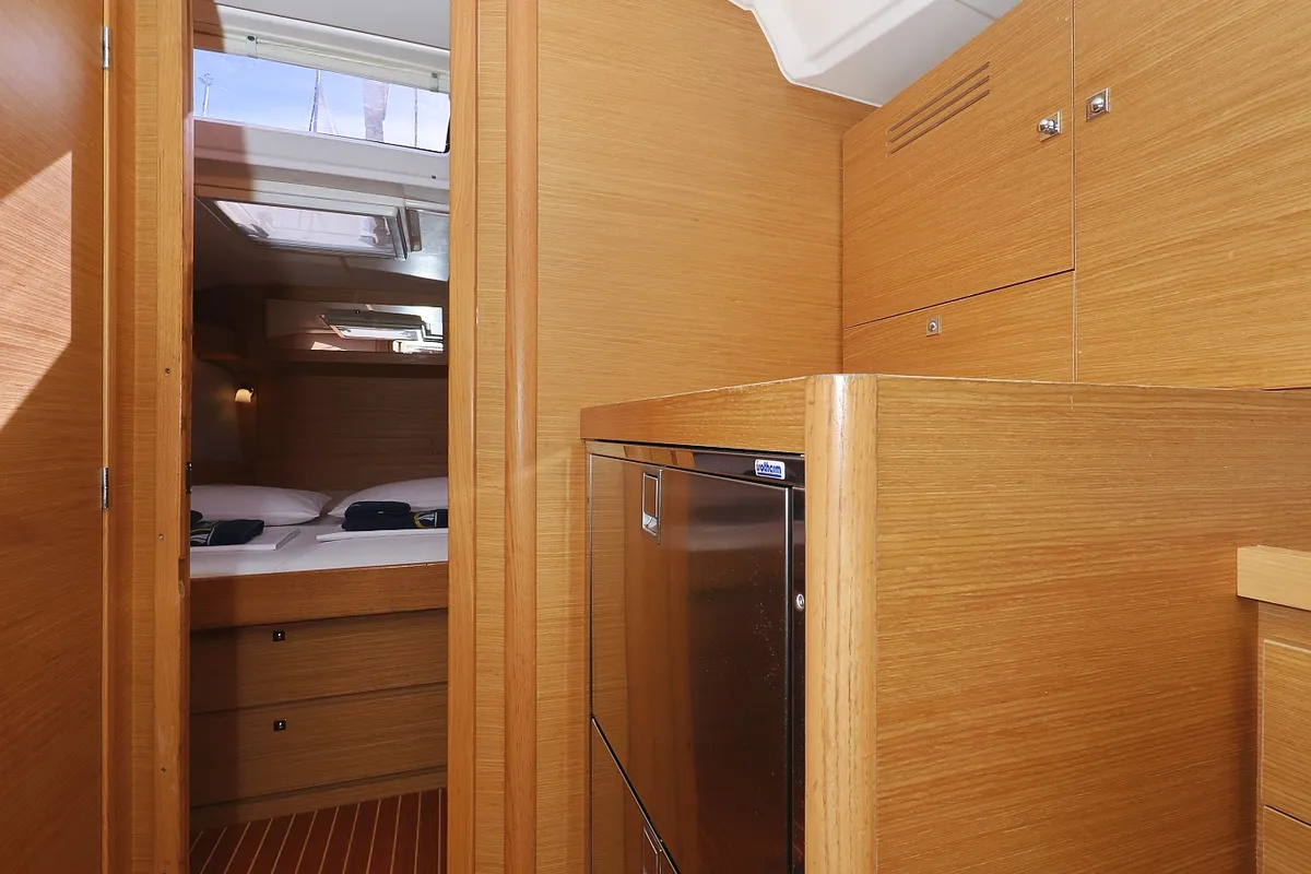 Galley of Friendship, a Dufour 430 GL sailboat at Grad Vodice, Croatia