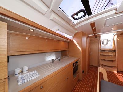 Galley of Friendship, a Dufour 430 GL sailboat at Grad Vodice, Croatia
