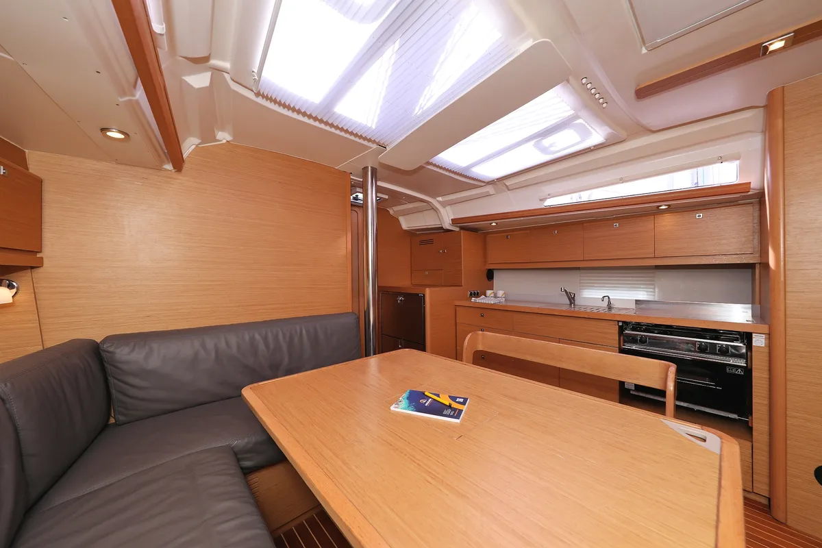 Salon of Friendship, a Dufour 430 GL sailboat at Grad Vodice, Croatia