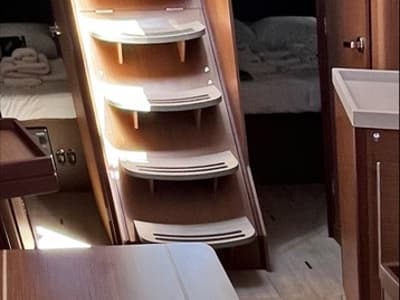 Salon of Just Dream, a Beneteau Oceanis 46.1 sailboat at Bodrum, Turkey