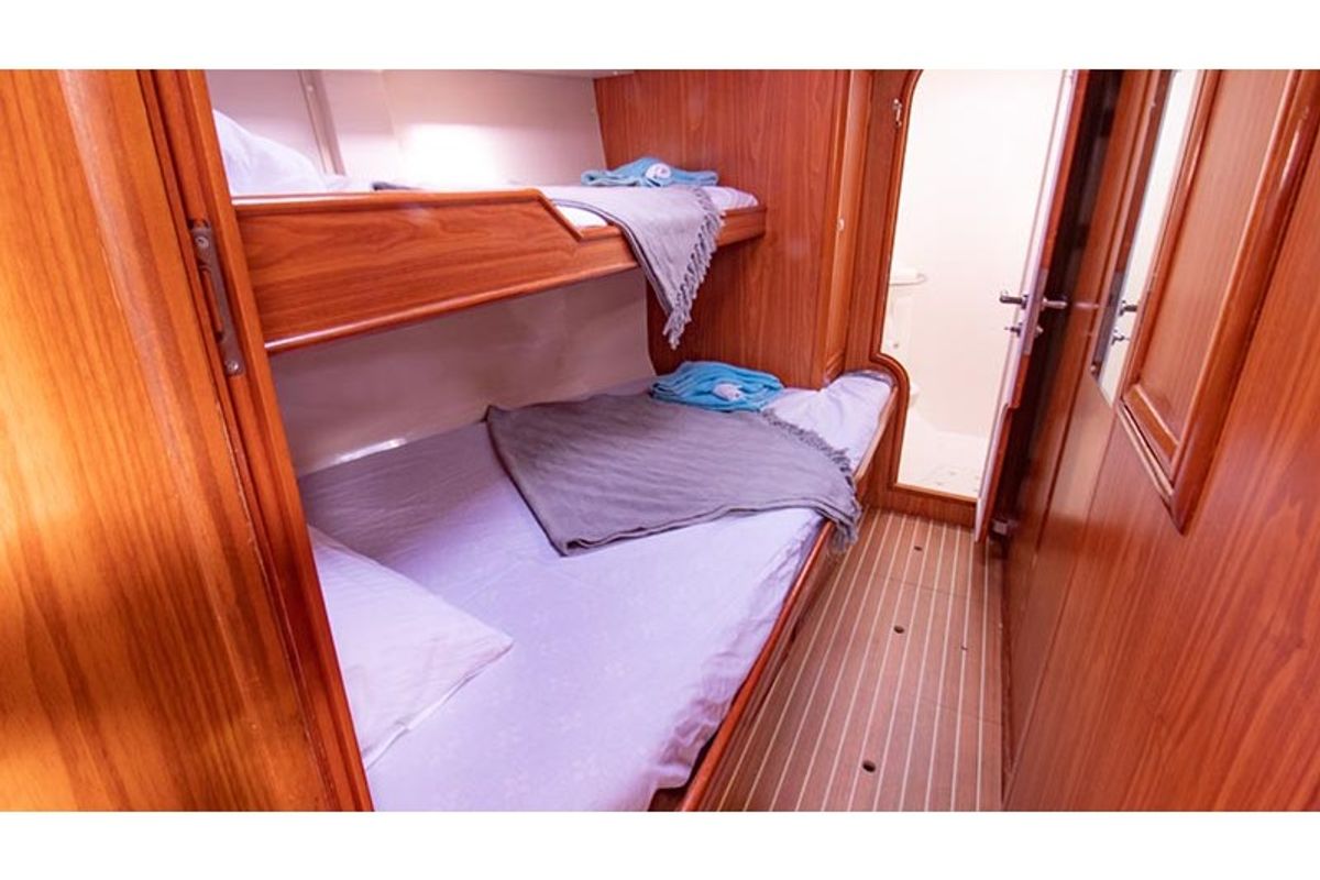 Cabin on Christianna VII, a Ocean Star 51.1 sailboat at Mykonos, Greece