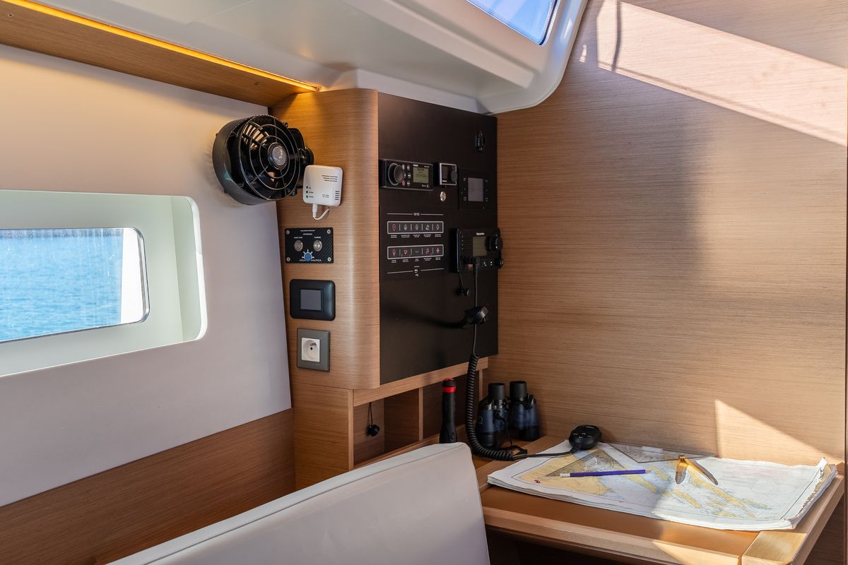 Nala, a Jeanneau Sun Odyssey 380 sailboat at Grad Biograd na Moru, Croatia