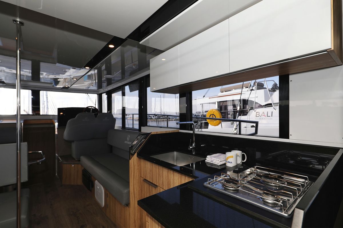 Galley of Iggy, a Cobra Yachts Seamaster 45 yacht at Primošten, Croatia