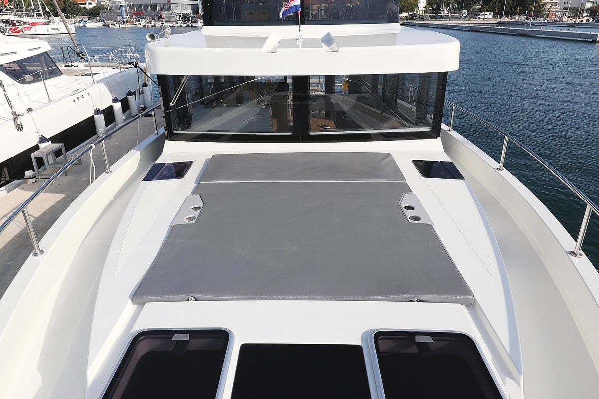 Deck of Iggy, a Cobra Yachts Seamaster 45 yacht at Primošten, Croatia