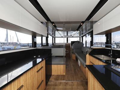 Salon of Iggy, a Cobra Yachts Seamaster 45 yacht at Primošten, Croatia