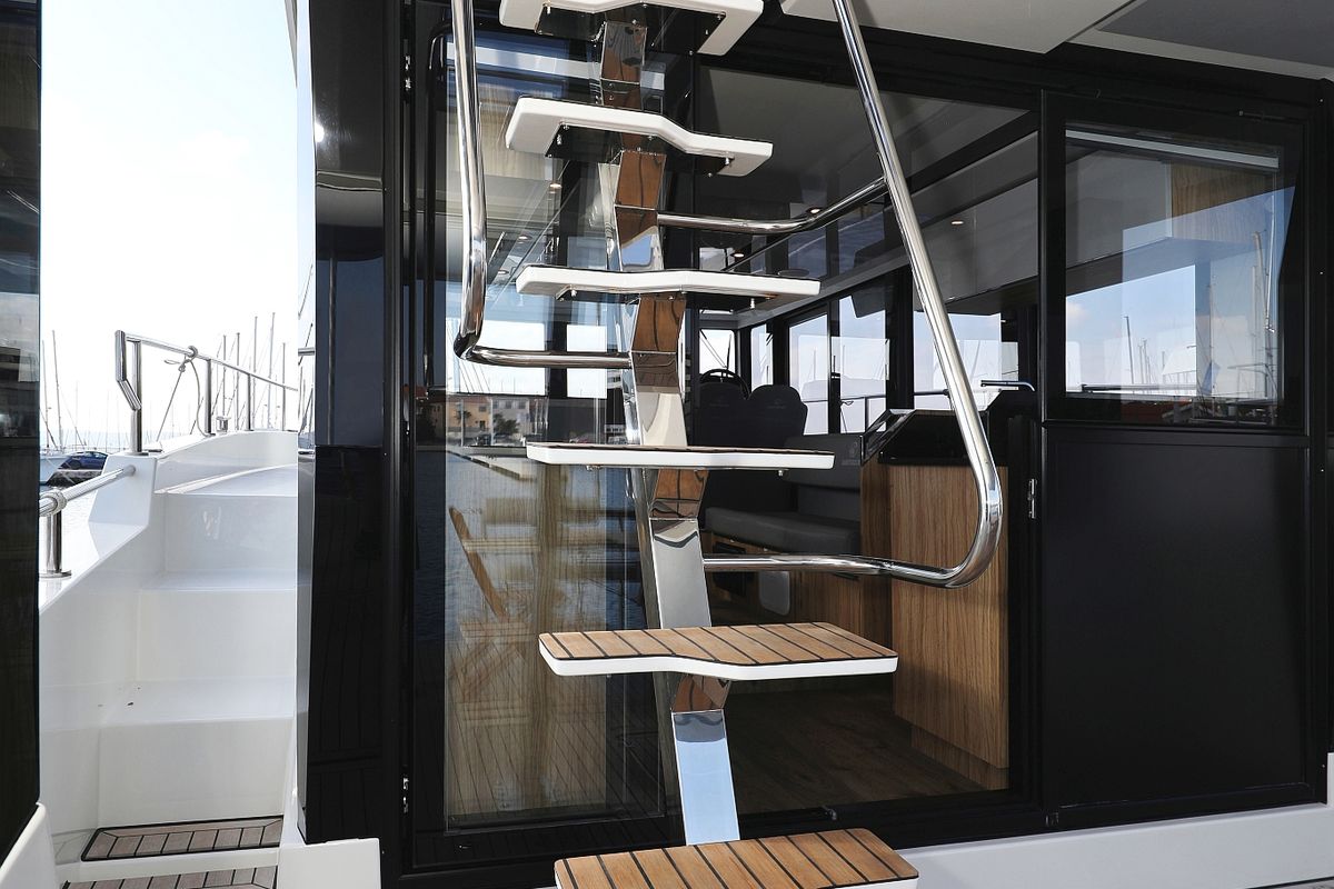 Deck of Iggy, a Cobra Yachts Seamaster 45 yacht at Primošten, Croatia
