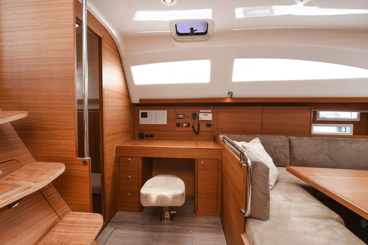 Galley of Jola, a Elan Impression 45.1 sailboat at Zadar, Croatia