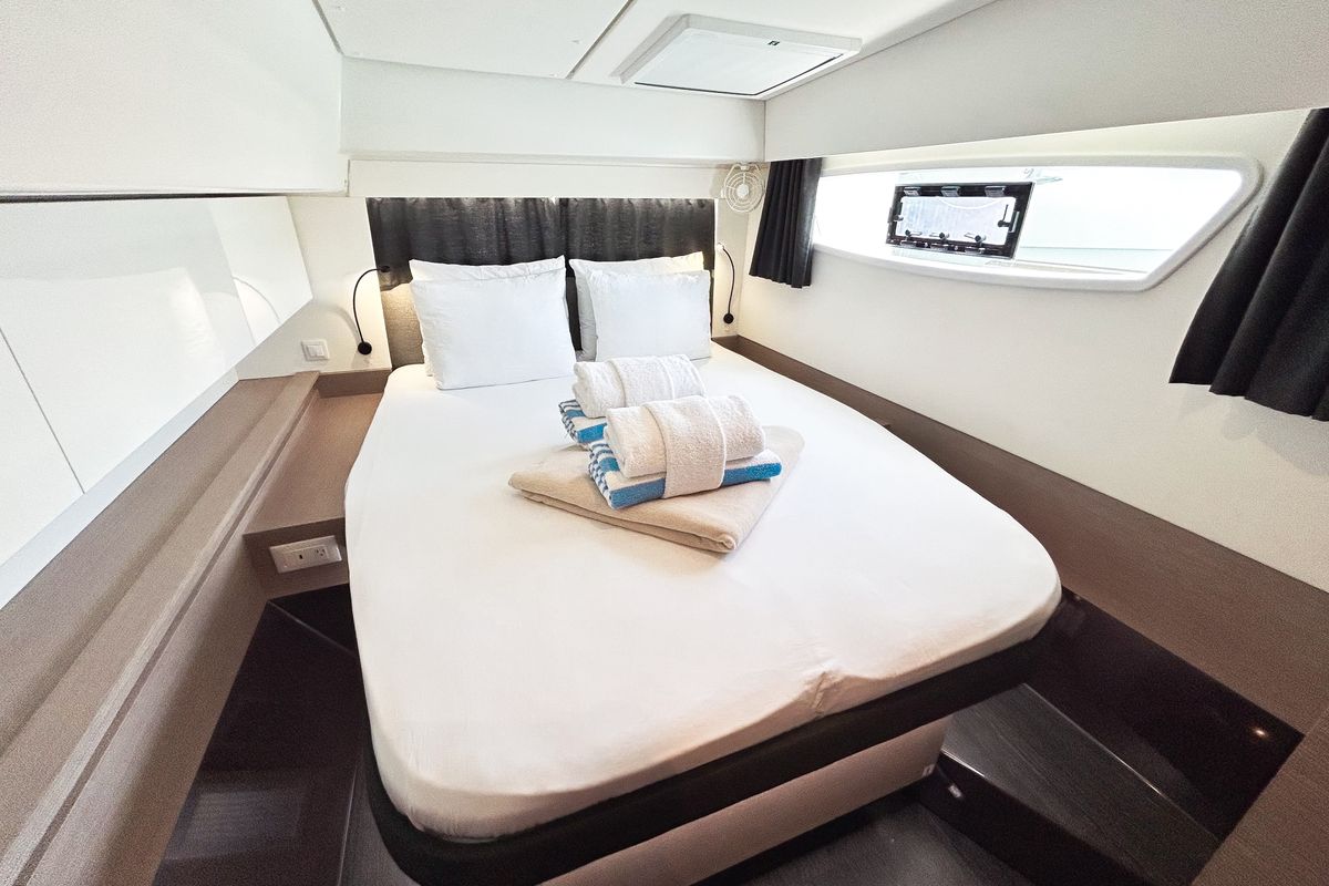 Detour, a Fountaine Pajot Elba 45 catamaran at Road Town, British Virgin Islands