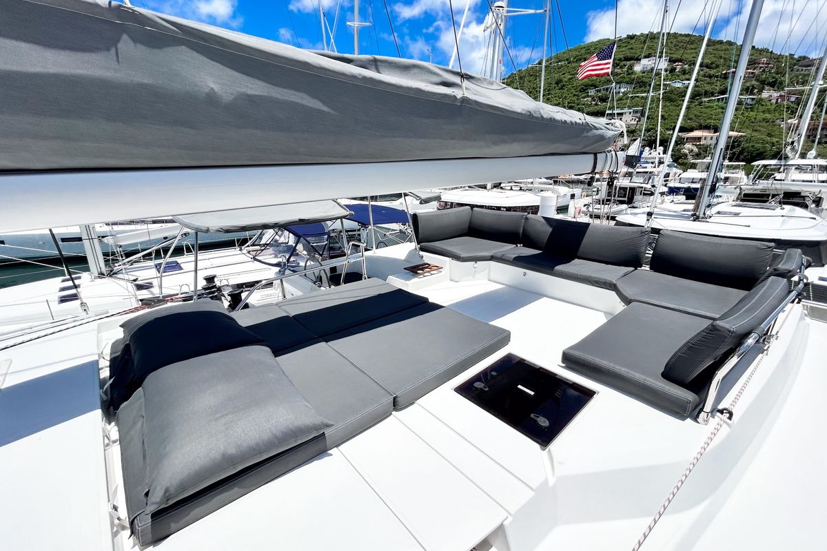 Detour, a Fountaine Pajot Elba 45 catamaran at Road Town, British Virgin Islands
