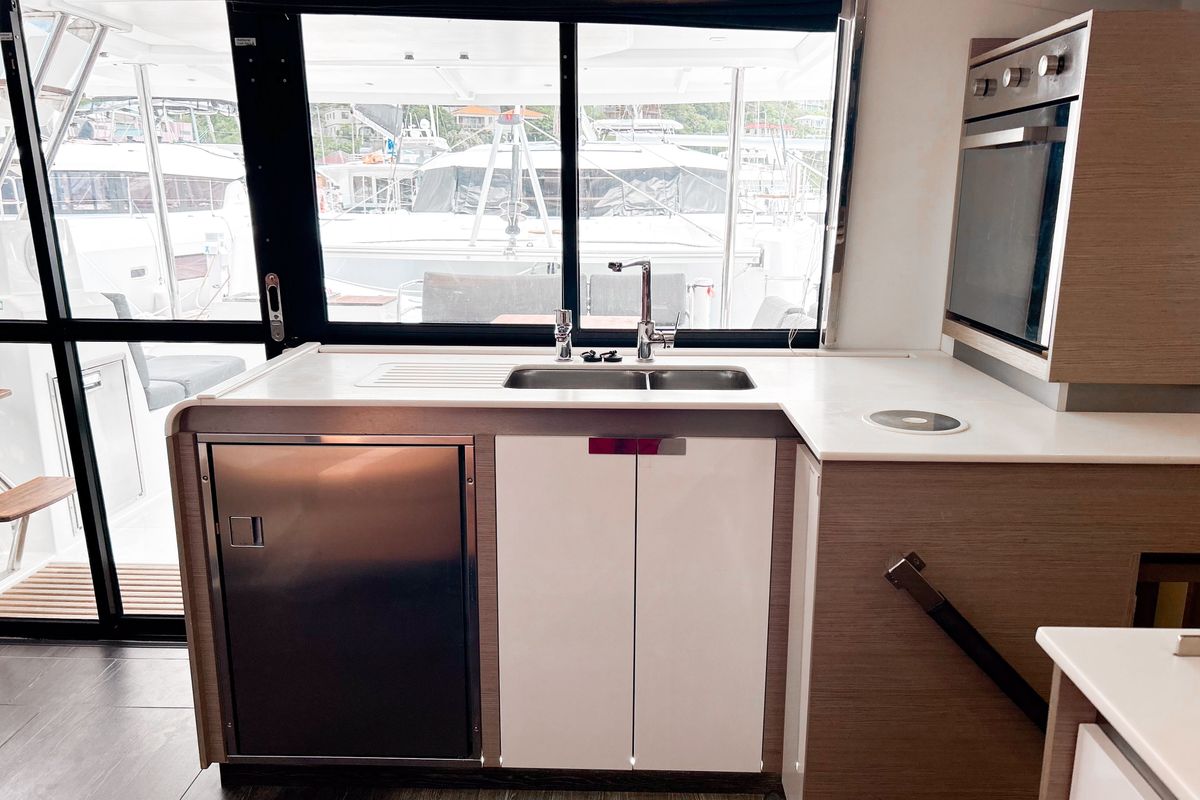 Detour, a Fountaine Pajot Elba 45 catamaran at Road Town, British Virgin Islands