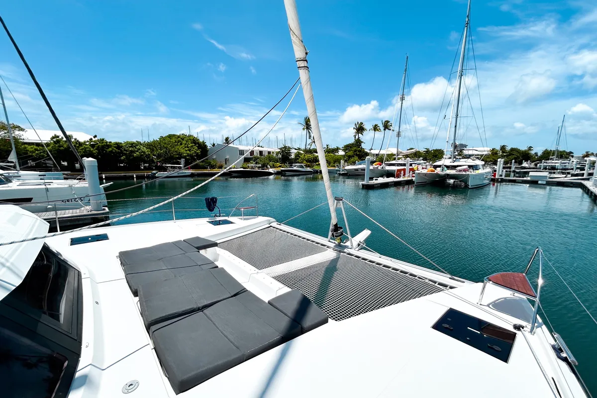 Detour, a Fountaine Pajot Elba 45 catamaran at Road Town, British Virgin Islands