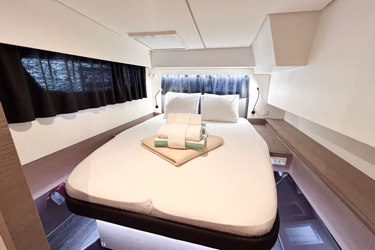 Detour, a Fountaine Pajot Elba 45 catamaran at Road Town, British Virgin Islands