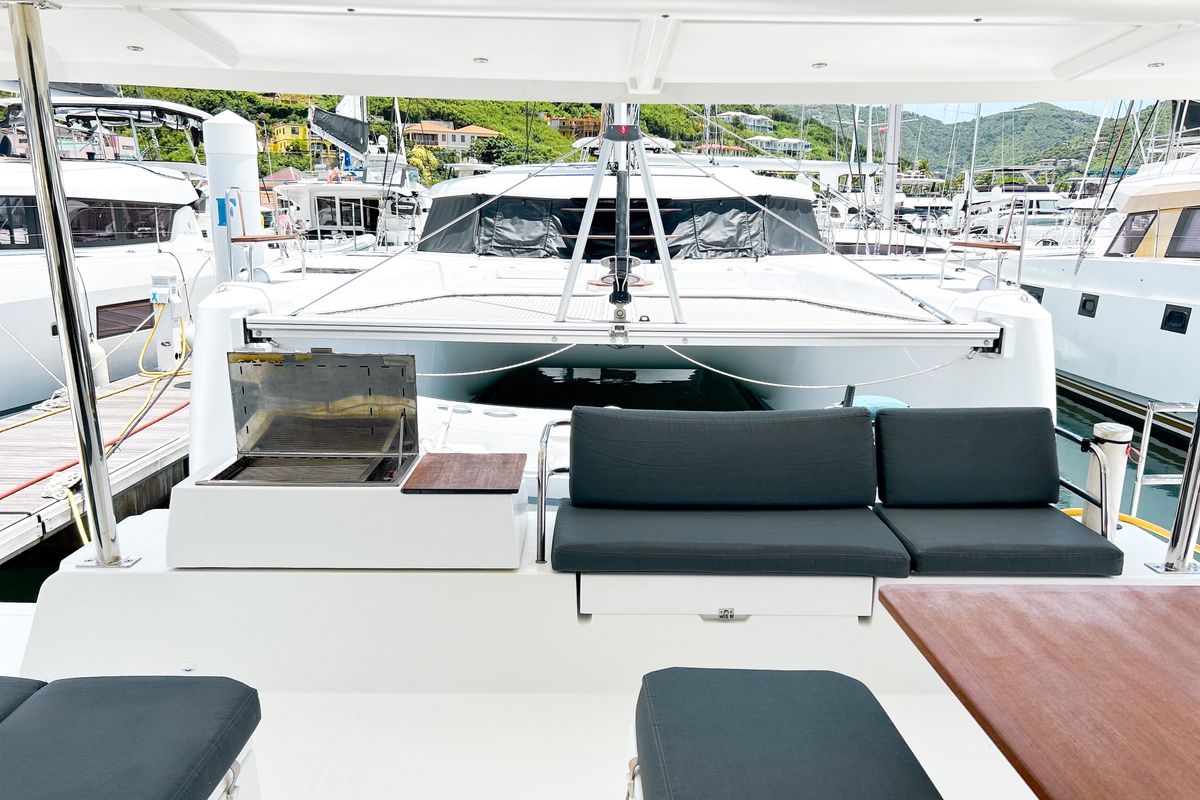 Detour, a Fountaine Pajot Elba 45 catamaran at Road Town, British Virgin Islands