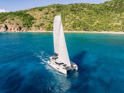Detour, a Fountaine Pajot Elba 45 catamaran at Road Town, British Virgin Islands