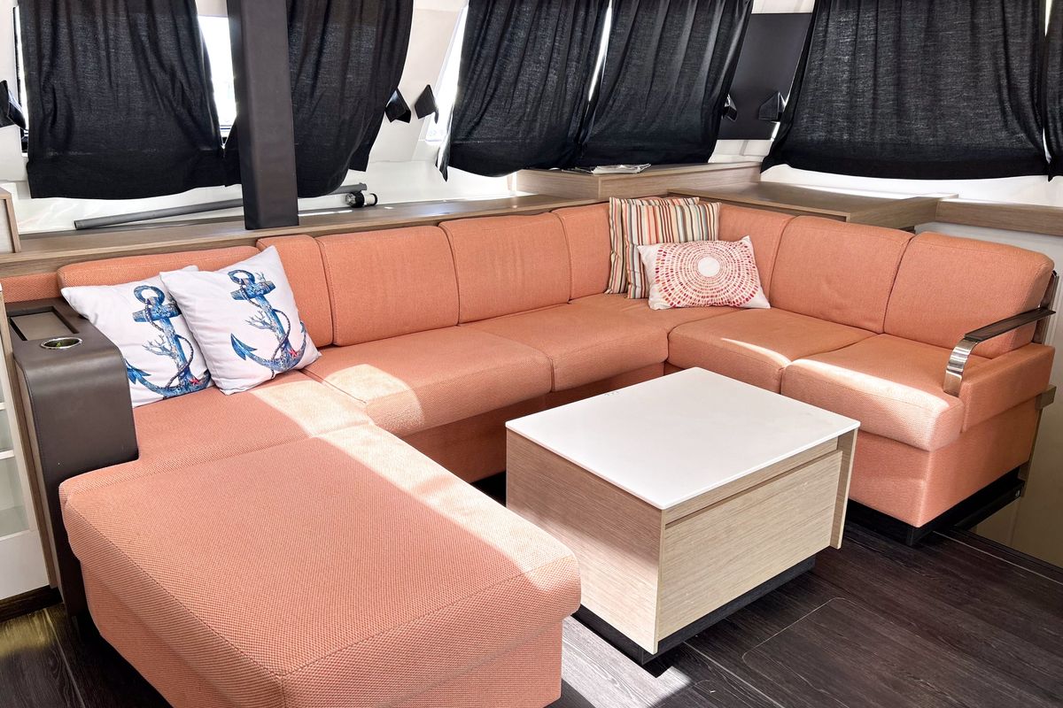Detour, a Fountaine Pajot Elba 45 catamaran at Road Town, British Virgin Islands