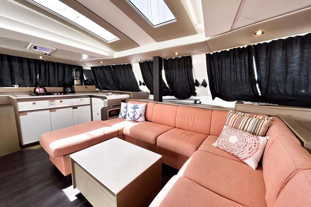 Detour, a Fountaine Pajot Elba 45 catamaran at Road Town, British Virgin Islands