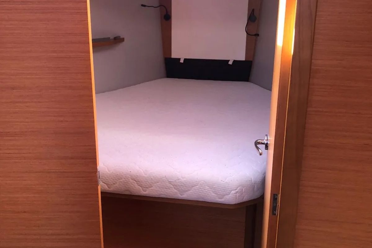 Cabin on Iulo, a Dufour 37 sailboat at Palermo, Italy