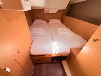Cabin on Foxy, a Beneteau Oceanis 38.1 sailboat at Općina Sukošan, Croatia