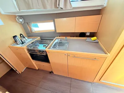 Galley of Foxy, a Beneteau Oceanis 38.1 sailboat at Općina Sukošan, Croatia