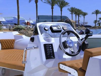 Cockpit of Viga Luxury 650, a Viga Boats Viga Luxury 650 rib at Općina Medulin, Croatia