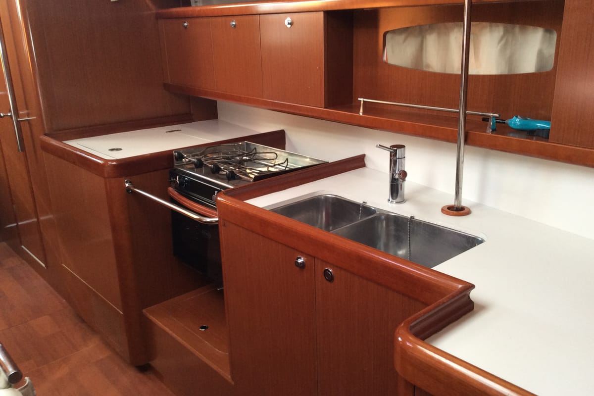 Seacret, a Beneteau Oceanis 43 sailboat at Athens, Greece