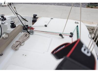 Deck of Sunshine I, a Lagoon 450 Fly catamaran at Dubrovnik, Croatia
