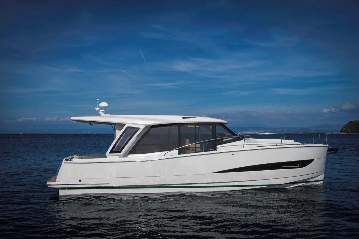 Exterior view of Porsgrunn, a Greenline 39 yacht at Porsgrunn, Norway