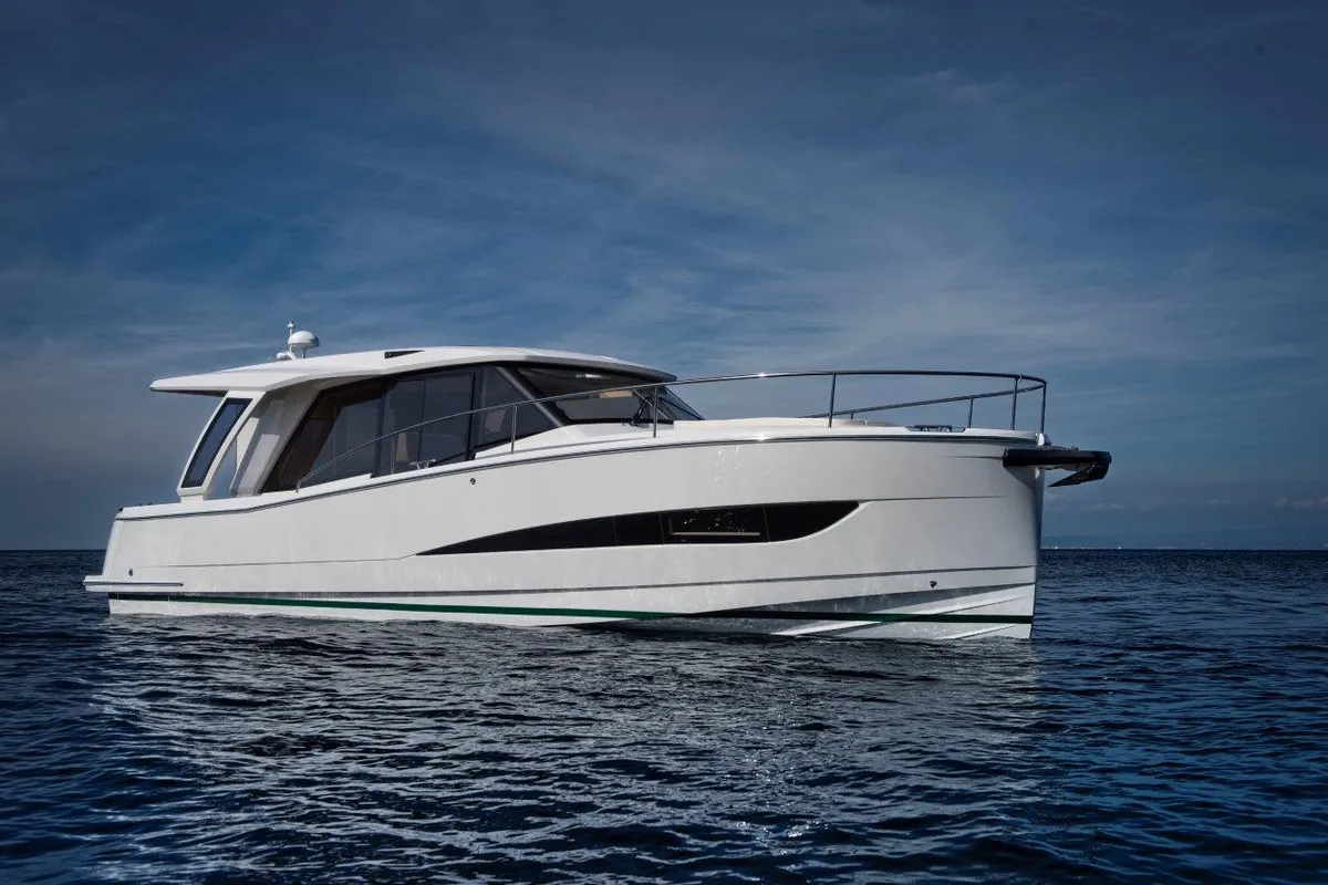 Exterior view of Porsgrunn, a Greenline 39 yacht at Porsgrunn, Norway