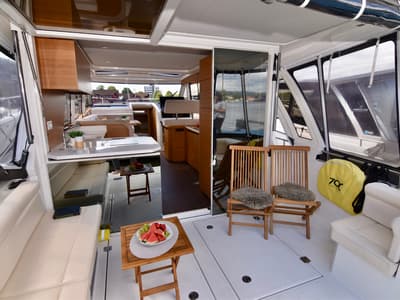 Deck of Porsgrunn, a Greenline 39 yacht at Porsgrunn, Norway
