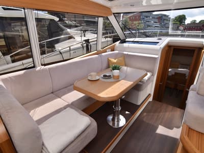 Salon of Porsgrunn, a Greenline 39 yacht at Porsgrunn, Norway