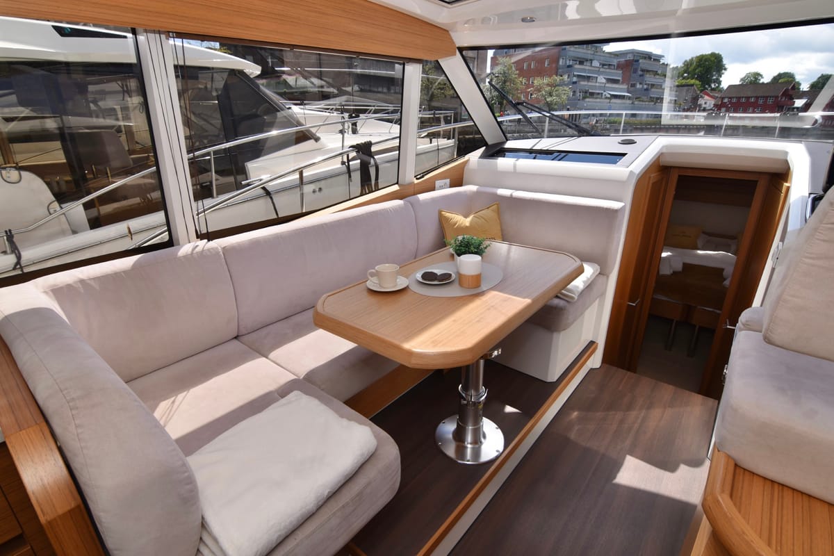 Salon of Porsgrunn, a Greenline 39 yacht at Porsgrunn, Norway