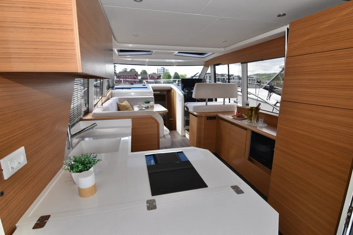 Galley of Porsgrunn, a Greenline 39 yacht at Porsgrunn, Norway