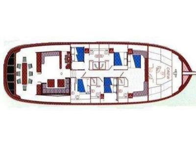 Floor plan of Don Giovanni, a Gulet Gulet gulet at Naples, Italy