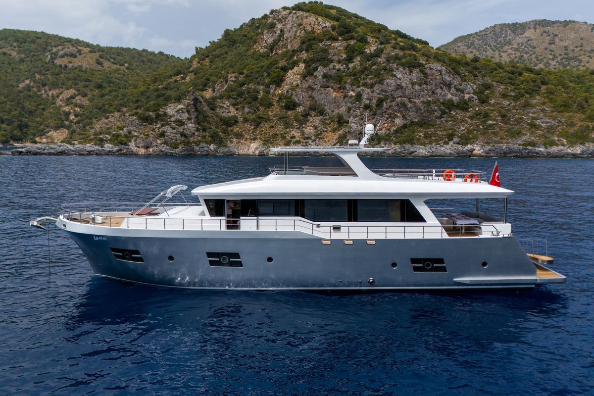 Exterior view of Lavin, a Gulet Custom built 183 yacht at Fethiye, Turkey