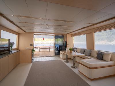 Salon of Lavin, a Gulet Custom built 183 yacht at Fethiye, Turkey