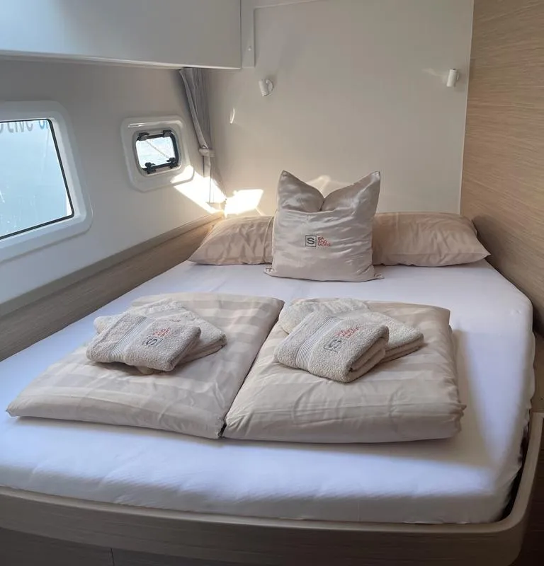 Cabin on Slowdown, a Lagoon 42 Millenium catamaran at Općina Rogoznica, Croatia
