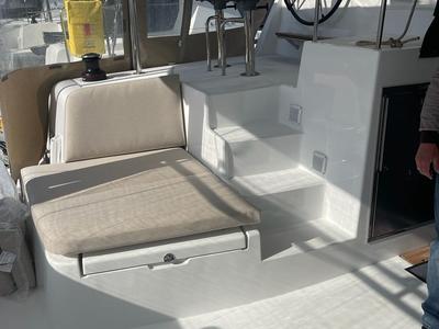 Deck of Slowdown, a Lagoon 42 Millenium catamaran at Općina Rogoznica, Croatia