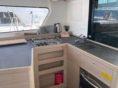 Galley of Slowdown, a Lagoon 42 Millenium catamaran at Općina Rogoznica, Croatia