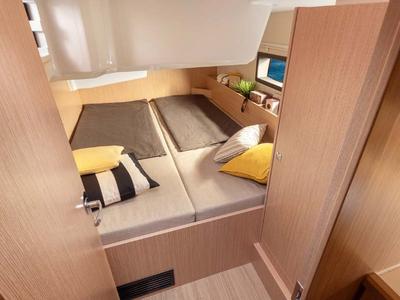 Cabin on Loukia, a Bavaria C38 sailboat at Pylaros Municipal Unit, Greece