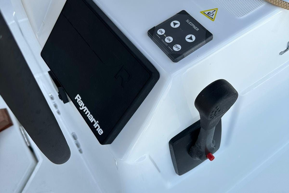 Cockpit of Star Kiss, a Jeanneau Sun Odyssey 350 sailboat at Dubrovnik, Croatia