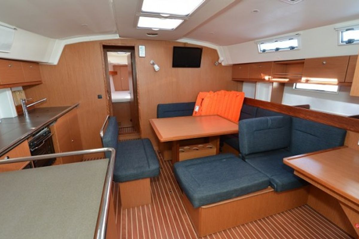 Salon of Enya, a Bavaria Cruiser 45 sailboat at Grad Biograd na Moru, Croatia