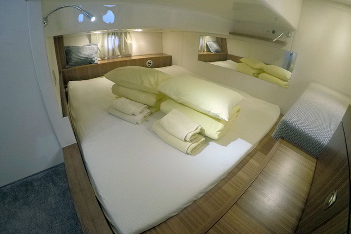 Cabin on North star, a Marex 375 yacht at Grad Šibenik, Croatia