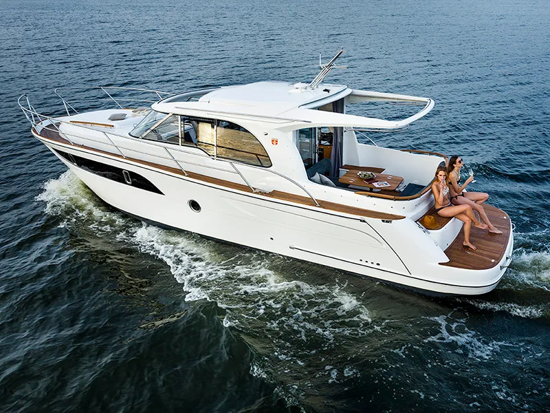 Exterior view of North star, a Marex 375 yacht at Grad Šibenik, Croatia